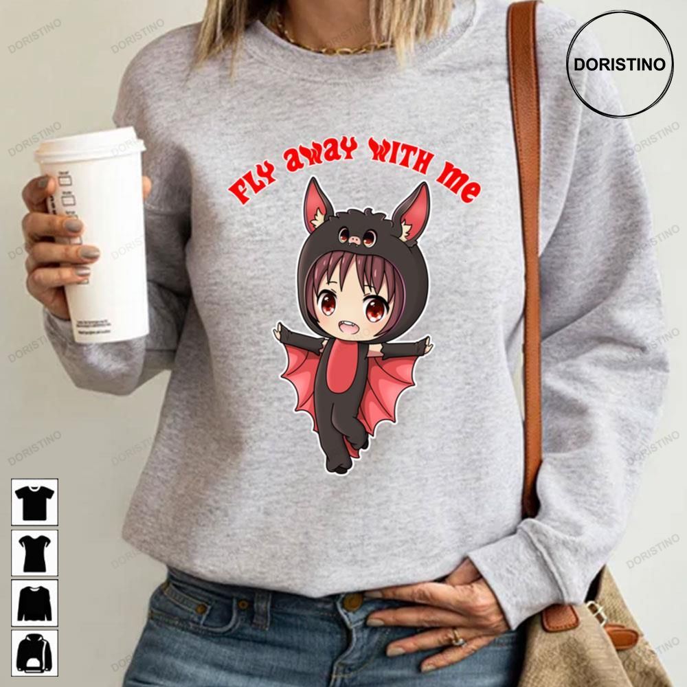 Anime Bat Cosplay Fly Away With Me Limited Edition T-shirts